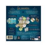 Boîte de jeu Salamandra avec plateau hexagonal et composants