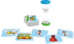 Jeu de société enfant avec cartes illustrées et accessoires