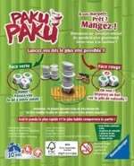 Affiche du jeu Paku Paku avec règles de jeu illustrées